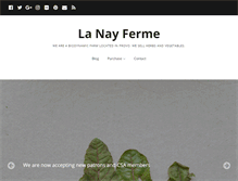 Tablet Screenshot of lanayferme.com